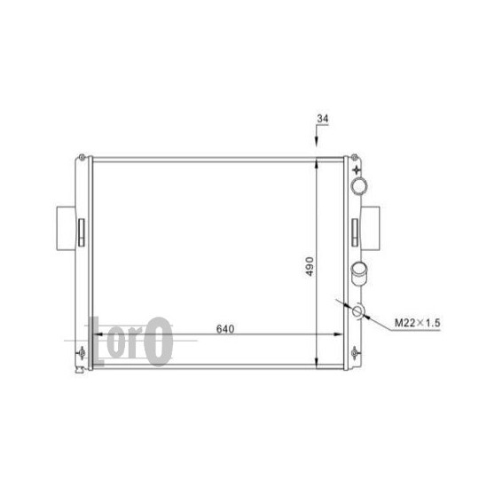 022-017-0004 - Radiator, engine cooling 