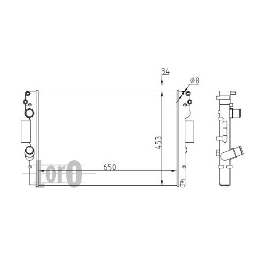 022-017-0006 - Radiator, engine cooling 