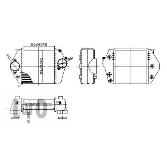 030-018-0001 - Intercooler, charger 