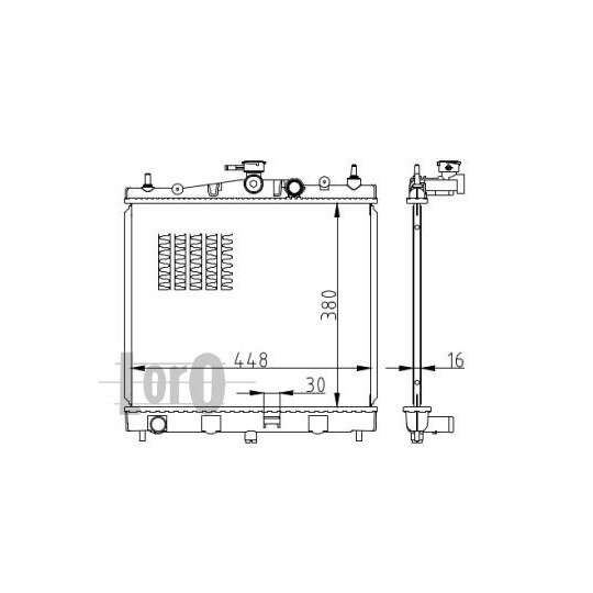 035-017-0013-B - Radiator, engine cooling 