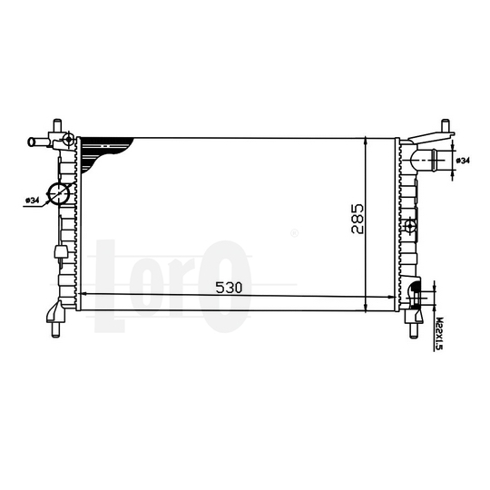 037-017-0008 - Radiator, engine cooling 