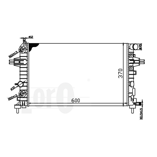 037-017-0046 - Radiator, engine cooling 