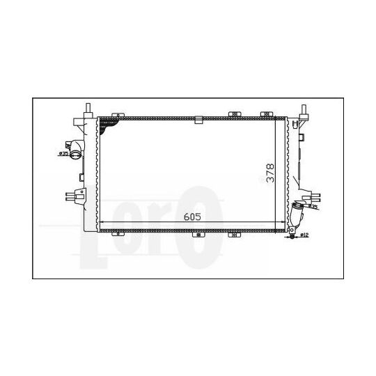 037-017-0069-B - Radiator, engine cooling 