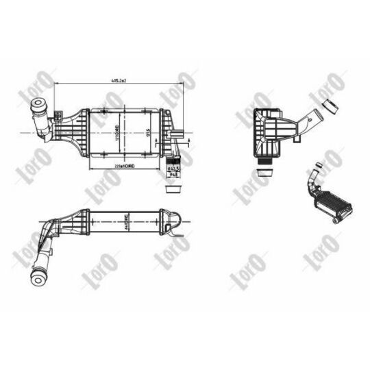 037-018-0016 - Intercooler, charger 