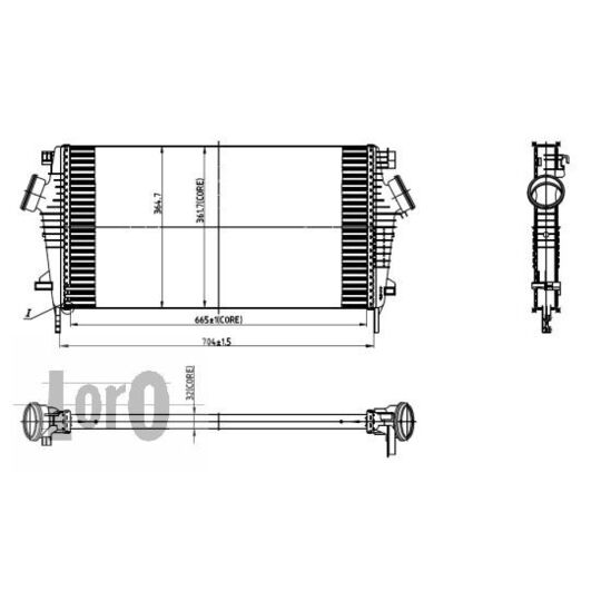 037-018-0005 - Intercooler, charger 