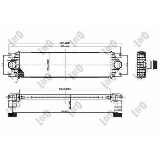 037-018-0002 - Intercooler, charger 