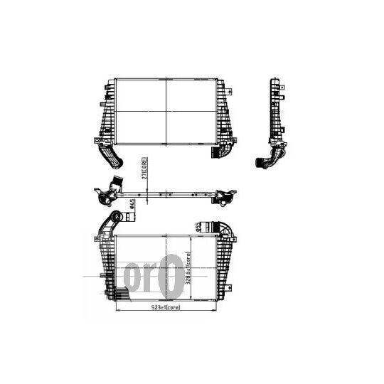 037-018-0008 - Intercooler, charger 