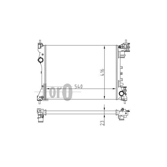 037-017-0093 - Radiator, engine cooling 