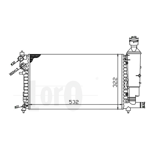 038-017-0004 - Radiator, engine cooling 