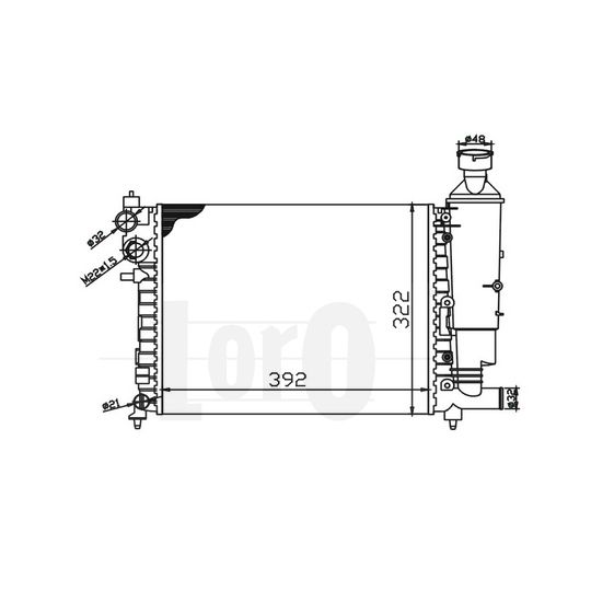 038-017-0005 - Radiator, engine cooling 