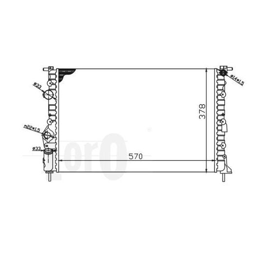 042-017-0015 - Radiator, engine cooling 