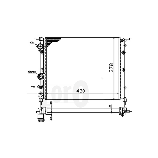 042-017-0035 - Radiaator,mootorijahutus 