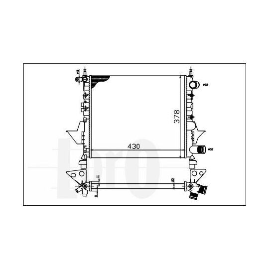 042-017-0023 - Radiator, engine cooling 