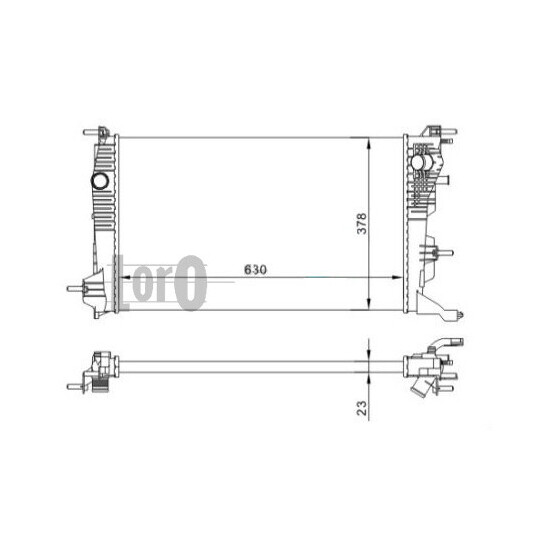 042-017-0052 - Radiator, engine cooling 