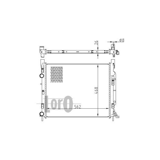 042-017-0039-B - Radiaator,mootorijahutus 