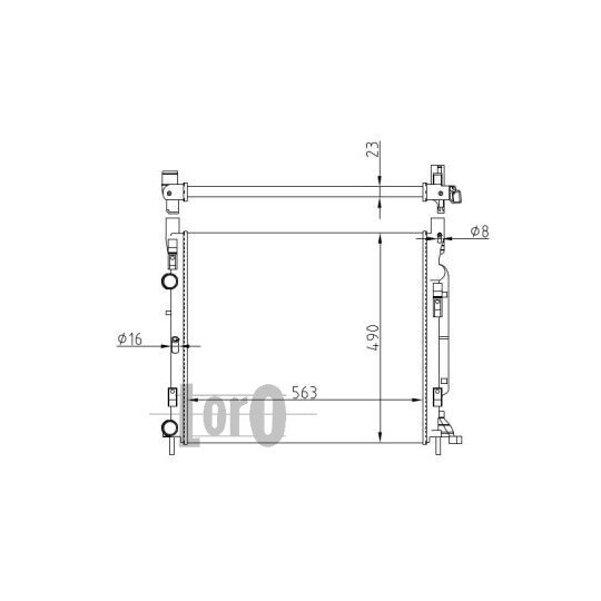 042-017-0039 - Radiator, engine cooling 