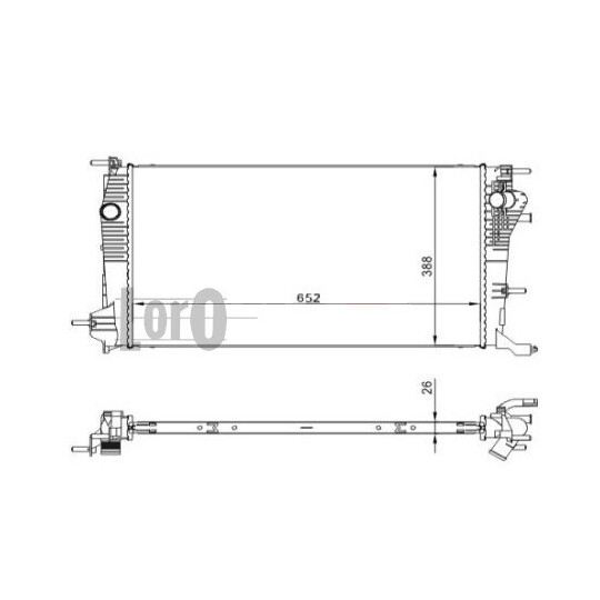 042-017-0054 - Radiaator,mootorijahutus 