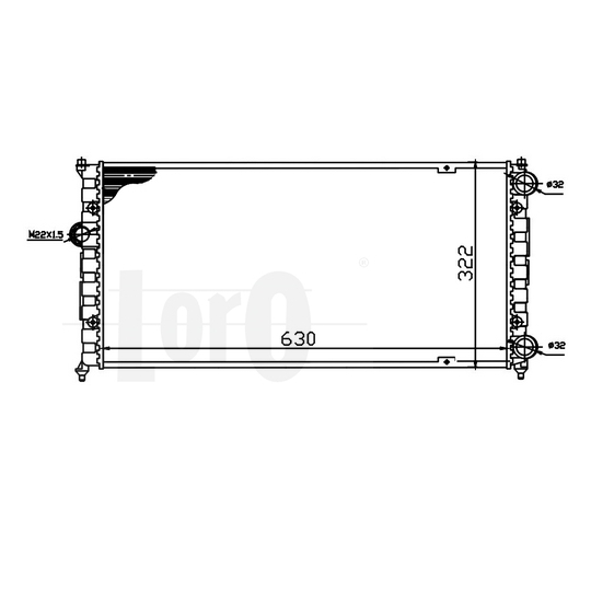 046-017-0001 - Radiator, engine cooling 