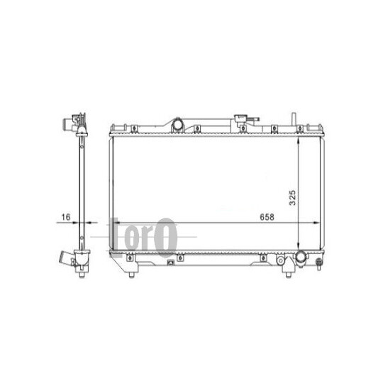 051-017-0042 - Radiator, engine cooling 