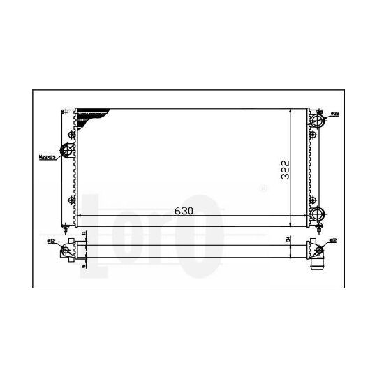 053-017-0008 - Radiator, engine cooling 