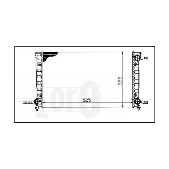 053-017-0023 - Radiator, engine cooling 