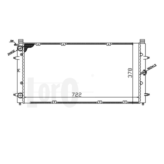 053-017-0068 - Radiator, engine cooling 