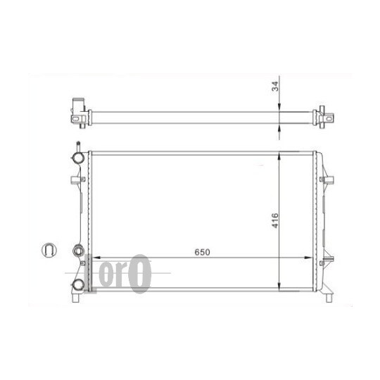 053-017-0069 - Radiator, engine cooling 