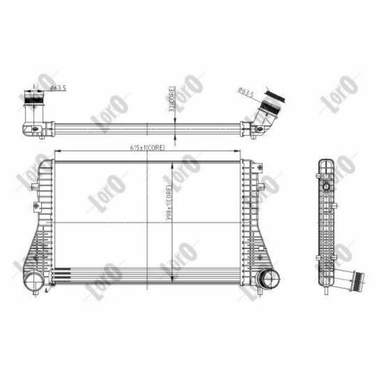 053-018-0013 - Intercooler, charger 