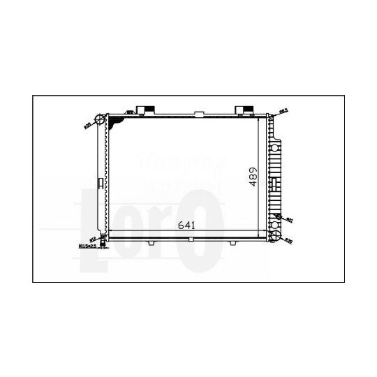 054-017-0010 - Radiator, engine cooling 