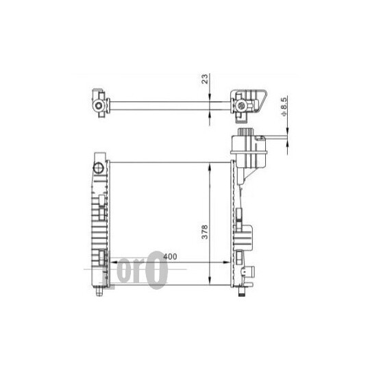 054-017-0015 - Radiator, engine cooling 