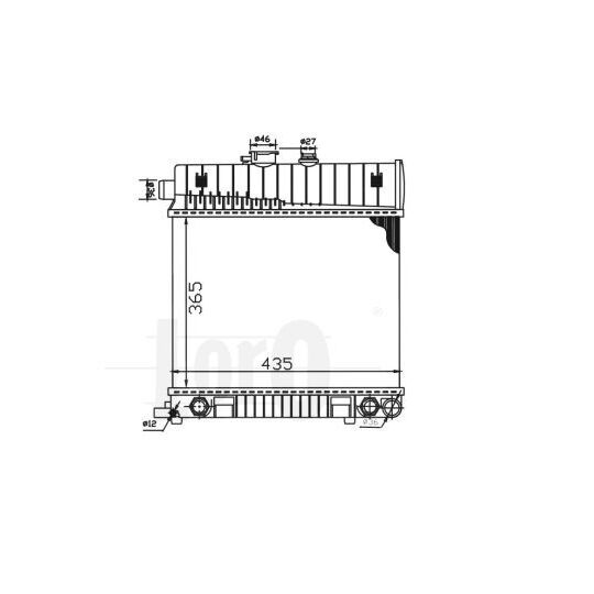 054-017-0021 - Radiator, engine cooling 