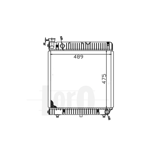 054-017-0032 - Radiator, engine cooling 