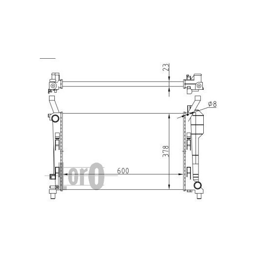 054-017-0051 - Radiator, engine cooling 