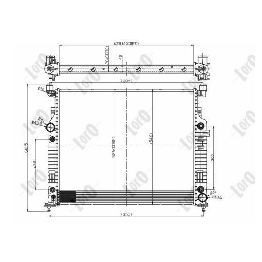 054-017-0058-B - Radiaator,mootorijahutus 