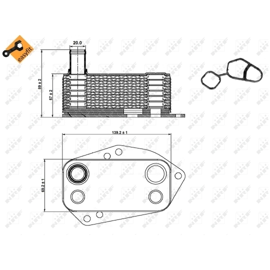 31278 - Oljekylare, motor 