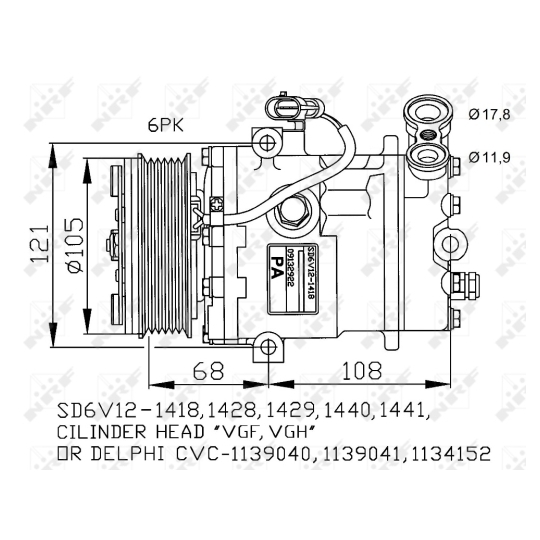 32172G - Kompressori, ilmastointilaite 