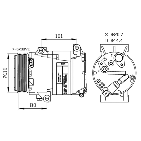 32252 - Compressor, air conditioning 