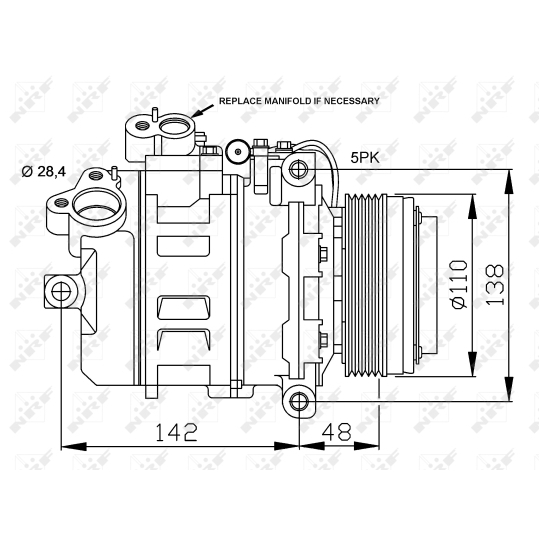 32123G - Kompressori, ilmastointilaite 
