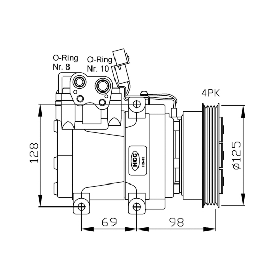 32471G - Kompressori, ilmastointilaite 