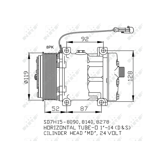 32702 - Kompressori, ilmastointilaite 
