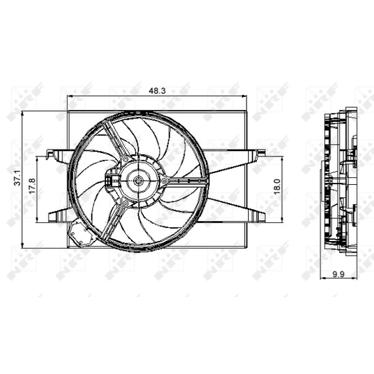 47006 - Fan, radiator 