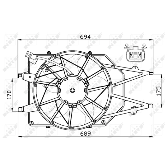 47475 - Ventilaator, mootorijahutus 