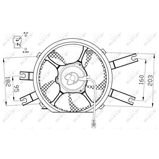 47554 - Ventilaator, mootorijahutus 