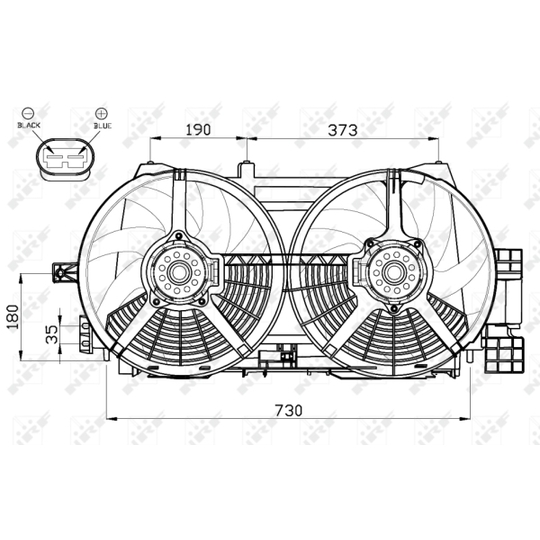 47556 - Fan, radiator 