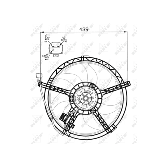 47553 - Fan, radiator 