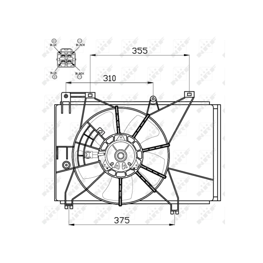 47551 - Fan, radiator 