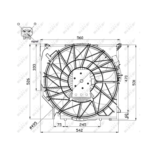 47672 - Fan, radiator 