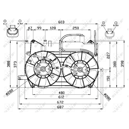 47673 - Fan, radiator 