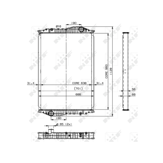 509892 - Radiator, engine cooling 