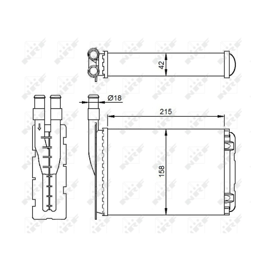 507339 - Heat Exchanger, interior heating 